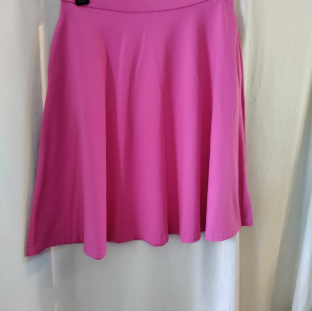 Adrienne Vittaditini Barbie Pink Circle Skirt Pockets Size L NWOT Dancing Girly - Picture 5 of 7